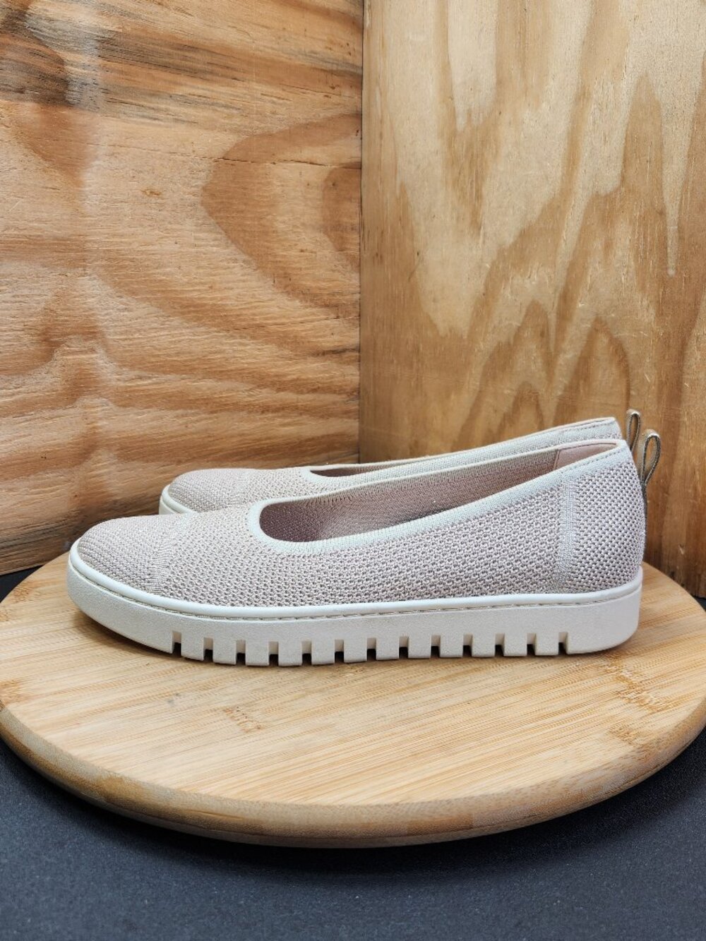 Vioninc Uptown Knit Skimmer Casual Flat Shoes Womens Size 7.5 Wide Worn Once - Picture 4 of 9
